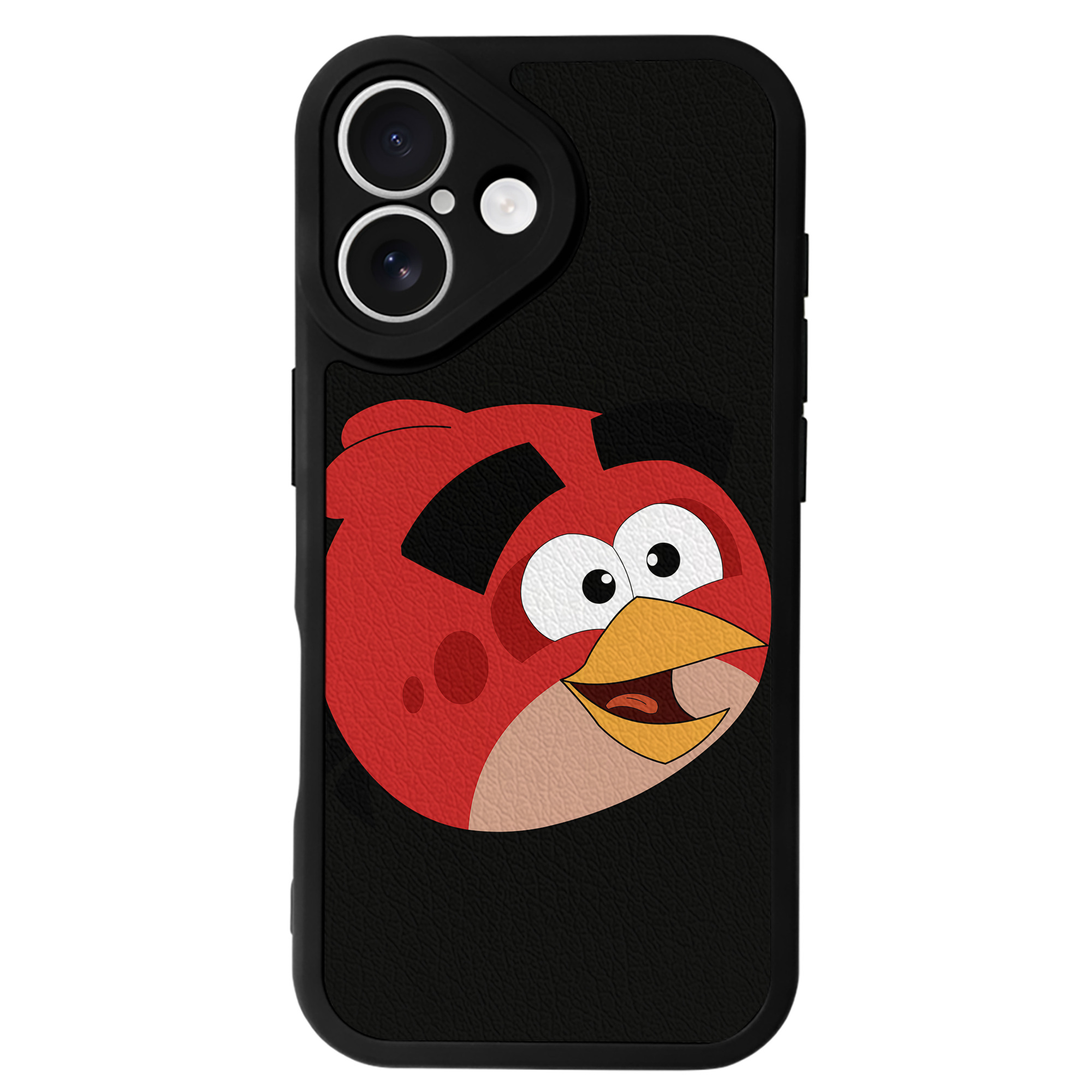 （画像用） Angry Birds アングリーバード 【iPhone 16シリーズ対応】シリコンスマホケース（レザー調） 材質：シリコン